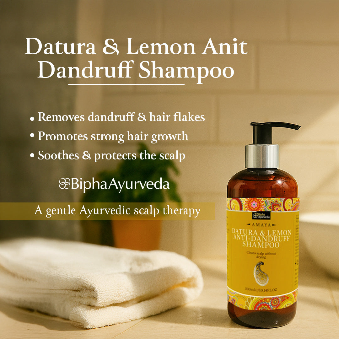 Datura & Lemon anti-Dandruff Shampoo - Cleans scalp without drying 300 ml