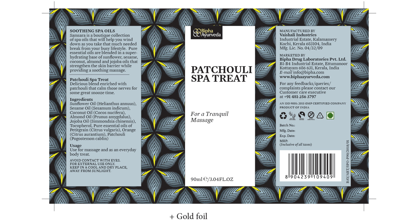 Patchouli Spa Treat - For a Tranquil Massage