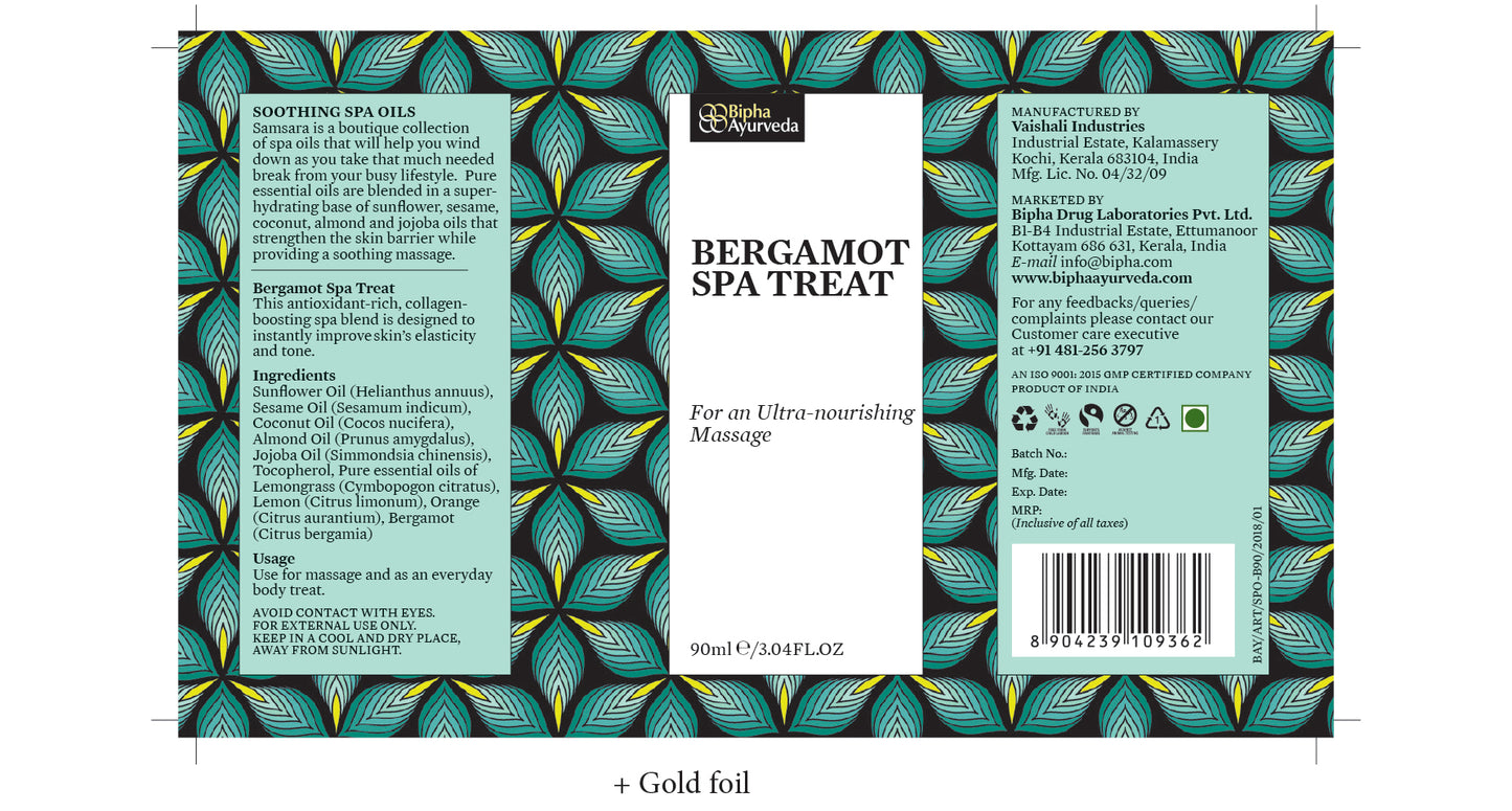 Bergamot Spa Treat -For An Ultra-nourishing Massage