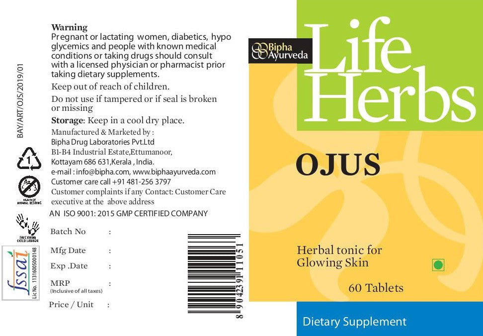 Ojus Tablet Skin Care Supplement