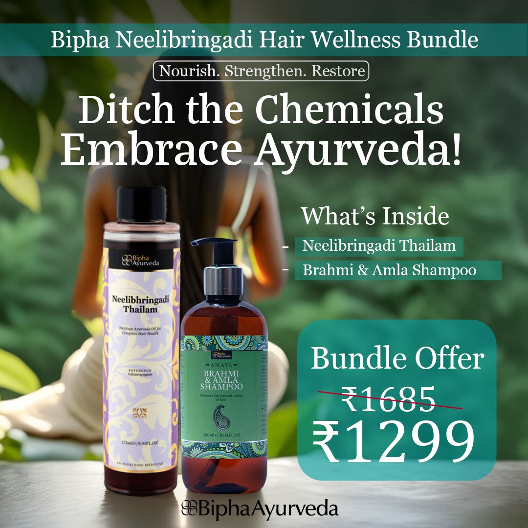 Neelibringadi Hair Wellness Bundle – Care for Strong, Healthy Hair 2 Products