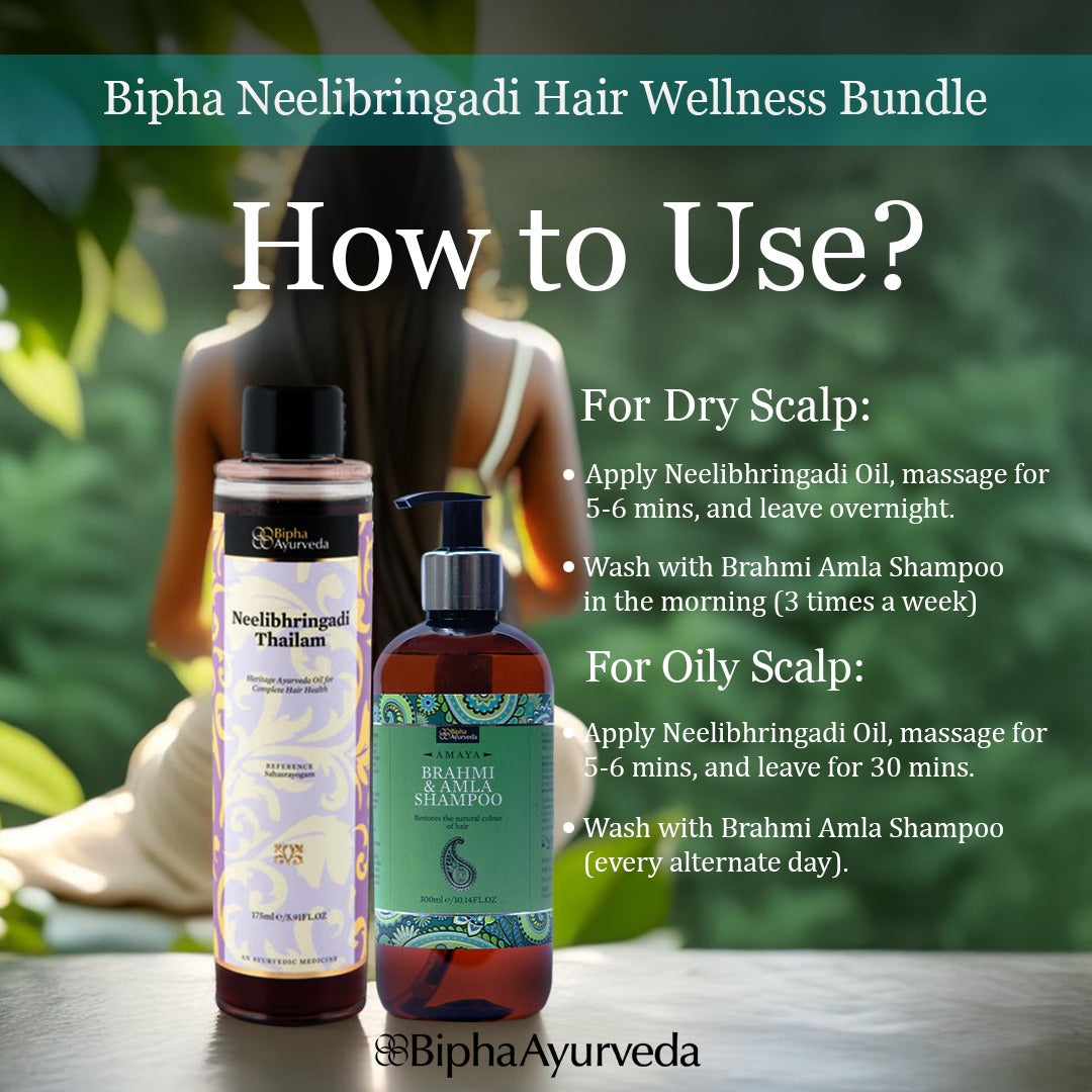 Neelibringadi Hair Wellness Bundle – Care for Strong, Healthy Hair 2 Products