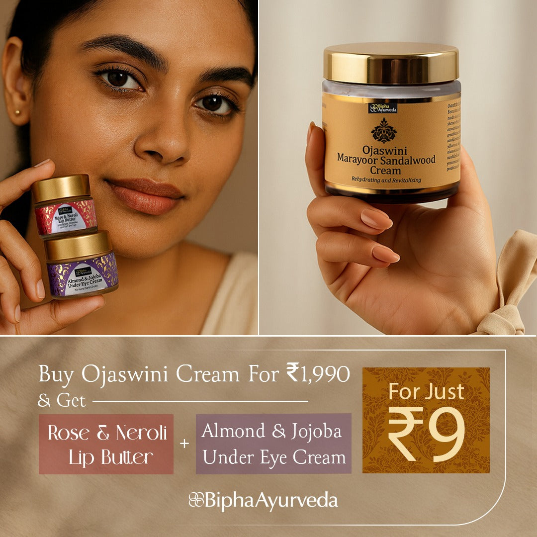 The Glow Ritual: Day Edition -- Ojaswini Day Cream + Under Eye Cream + Lip Butter