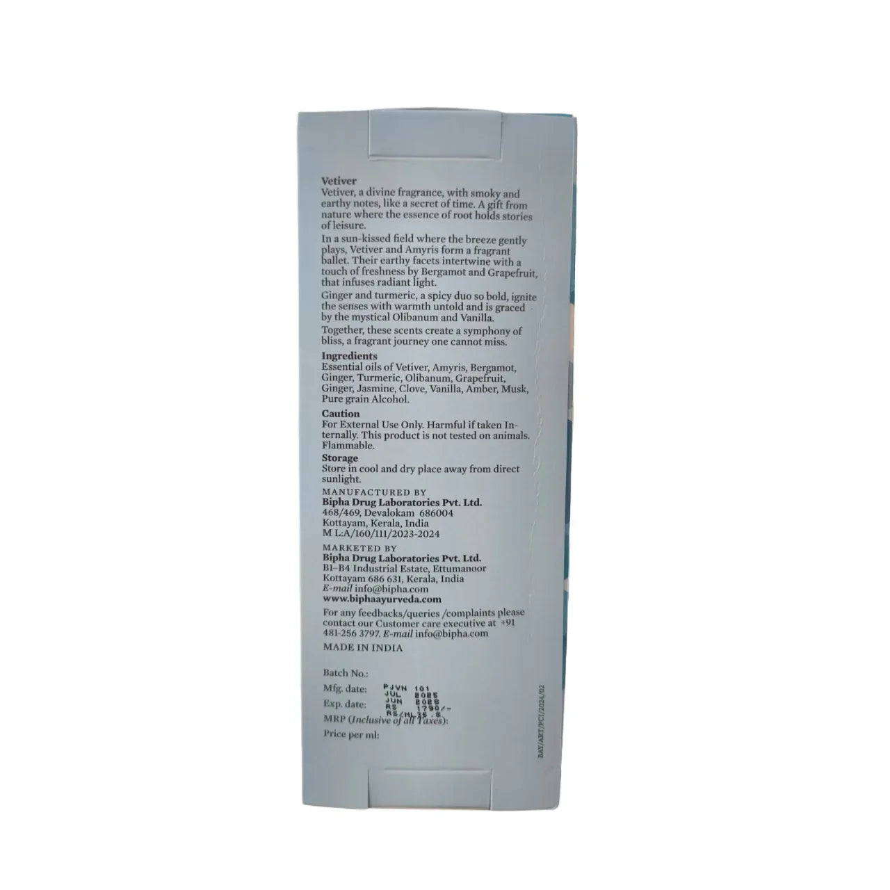 Parijata Vetiver Fragrance from Tamilnadu 50 ml