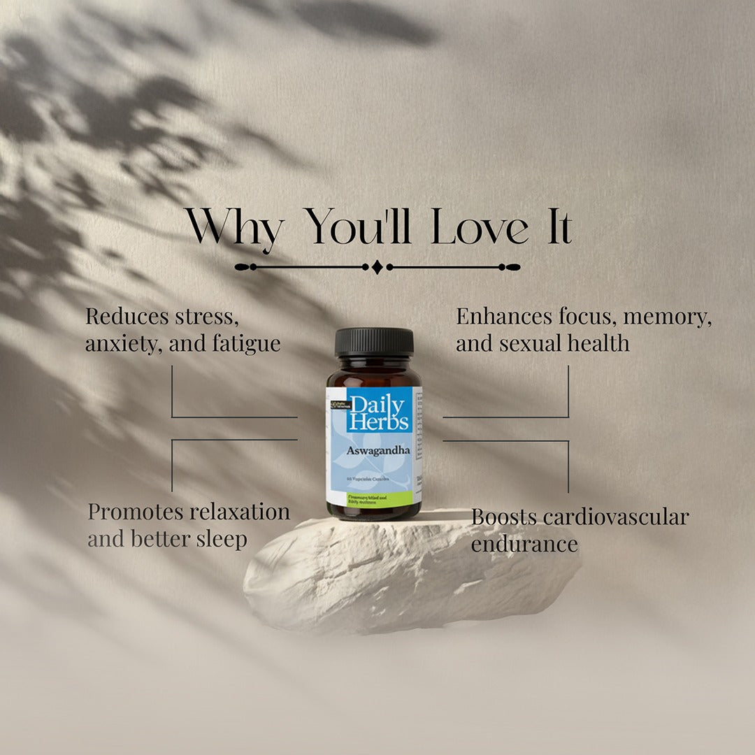 Aswagandha-Pure Aswagandha extract Veg Capsule- Mind & Body Tonic , Vitality , Reduce Stress & Anxiety