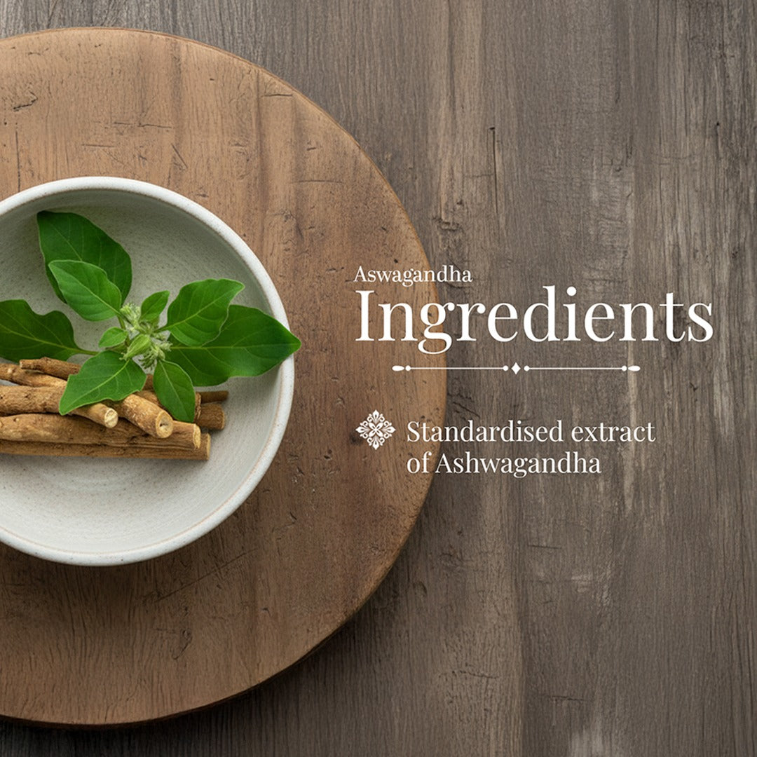 Aswagandha-Pure Aswagandha extract Veg Capsule- Mind & Body Tonic , Vitality , Reduce Stress & Anxiety
