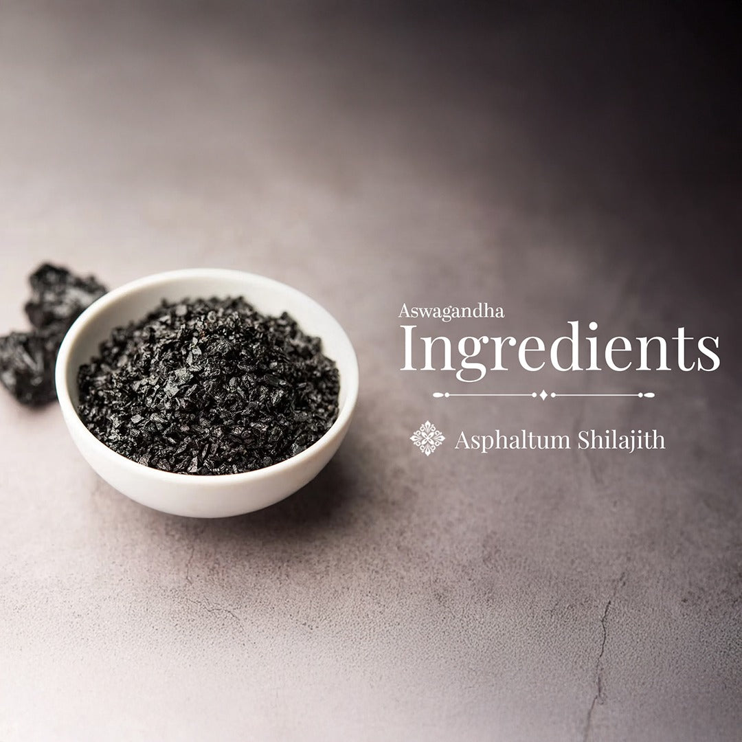 Shilajith -Pure Himalayan Shilajith extract Veg Capsule- Mineral supplement for Strength,Stamina ,Vitality & Energy Booster-60 Capsules