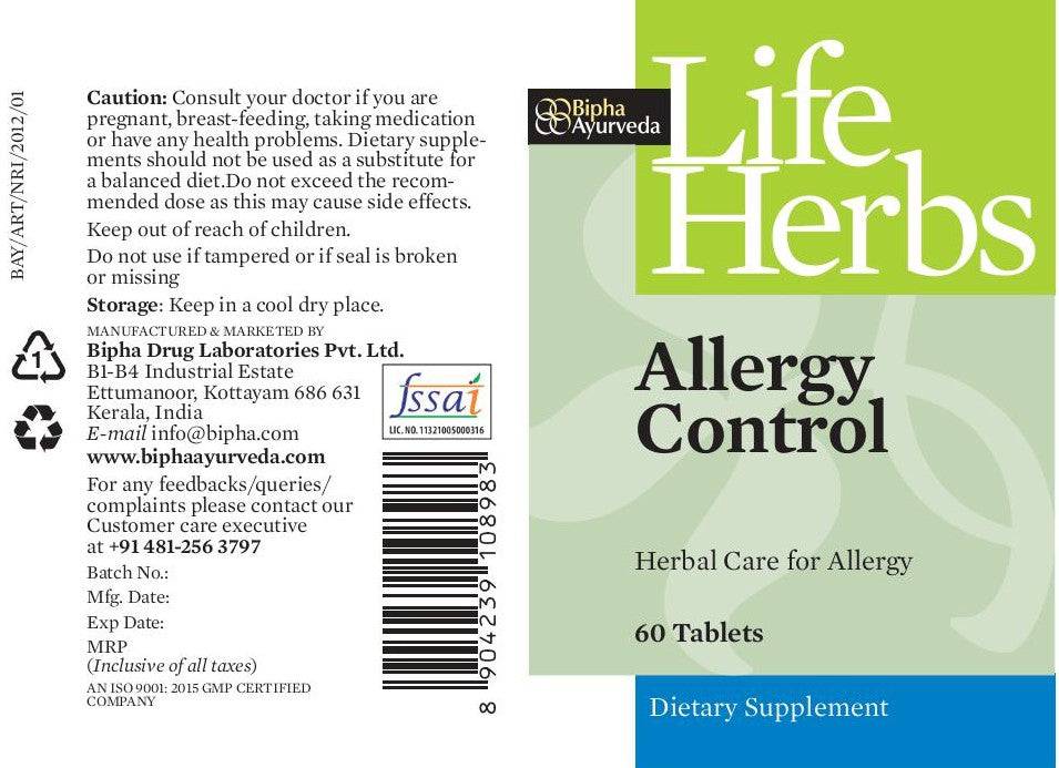 Allergy Control Tablet Herbal Supplement for Allergy