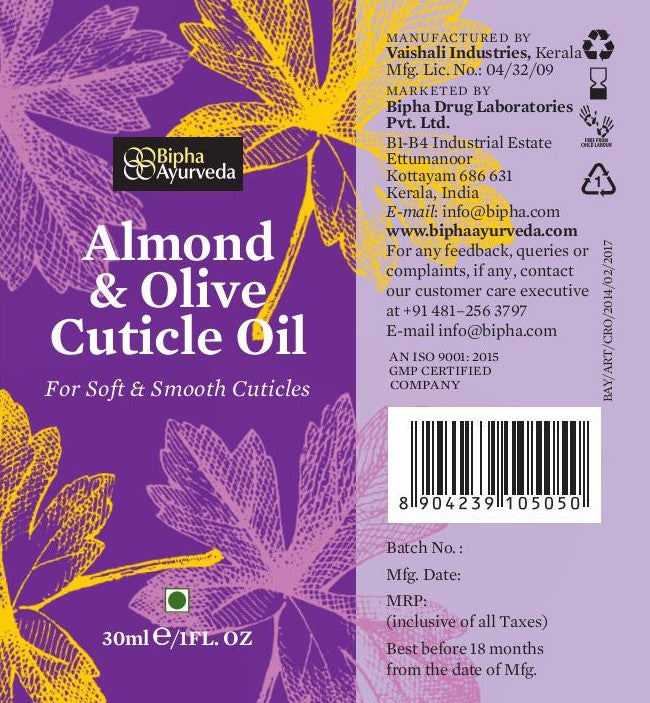 Almond & Olive Cuticle Oil - 30 ml