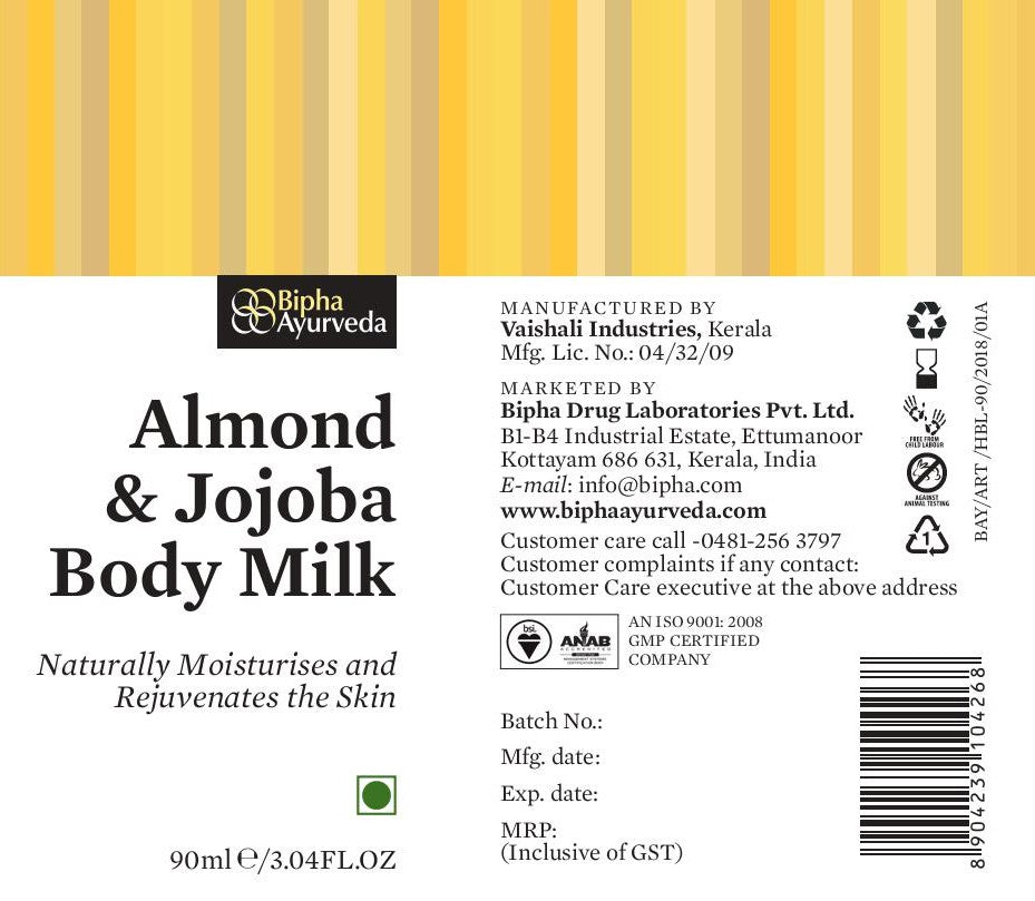 Almond and Jojoba Body Milk - 90 ml