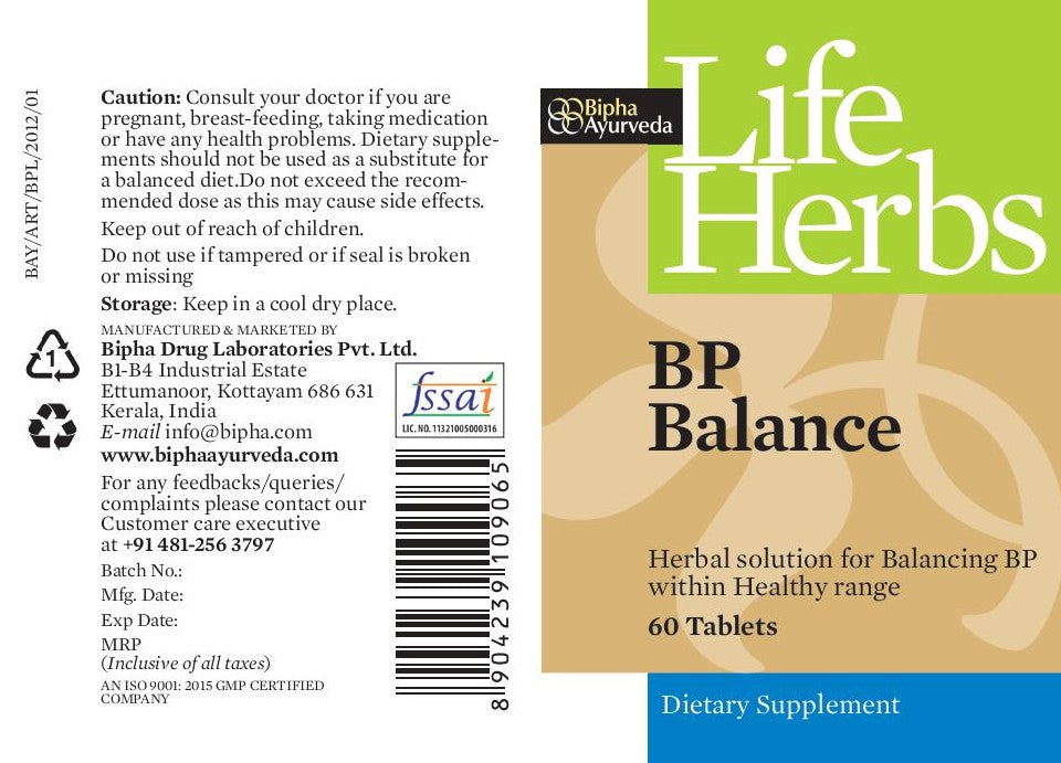 BP Balance Tablet Herbal Tablets for BP Care