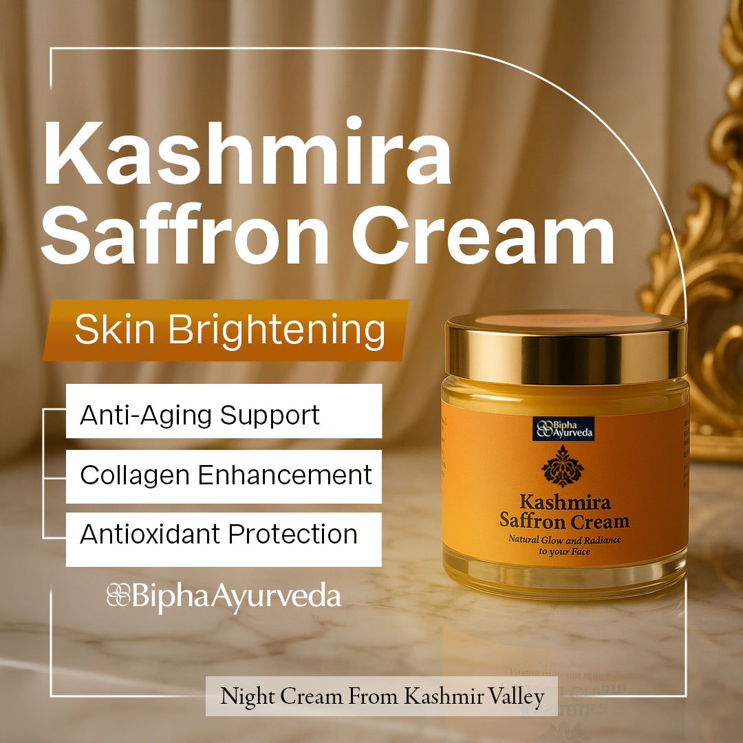 Kashmira Saffron Night Cream for Radiant and Glowing Skin made from Pure Saffron Essence 75 gm