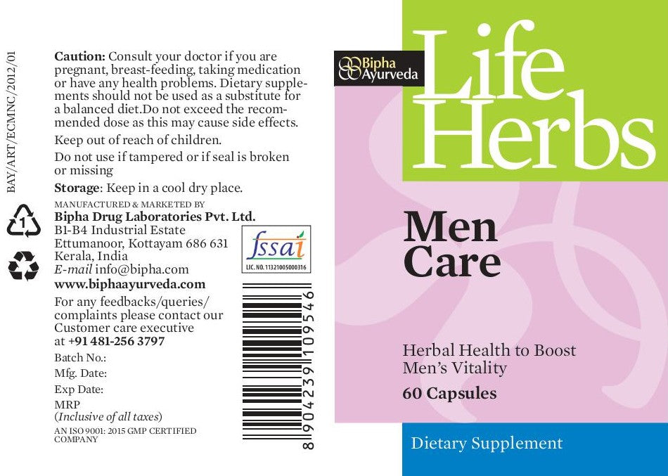 Men Care Veg Capsule Herbal Supplement for Men's Health