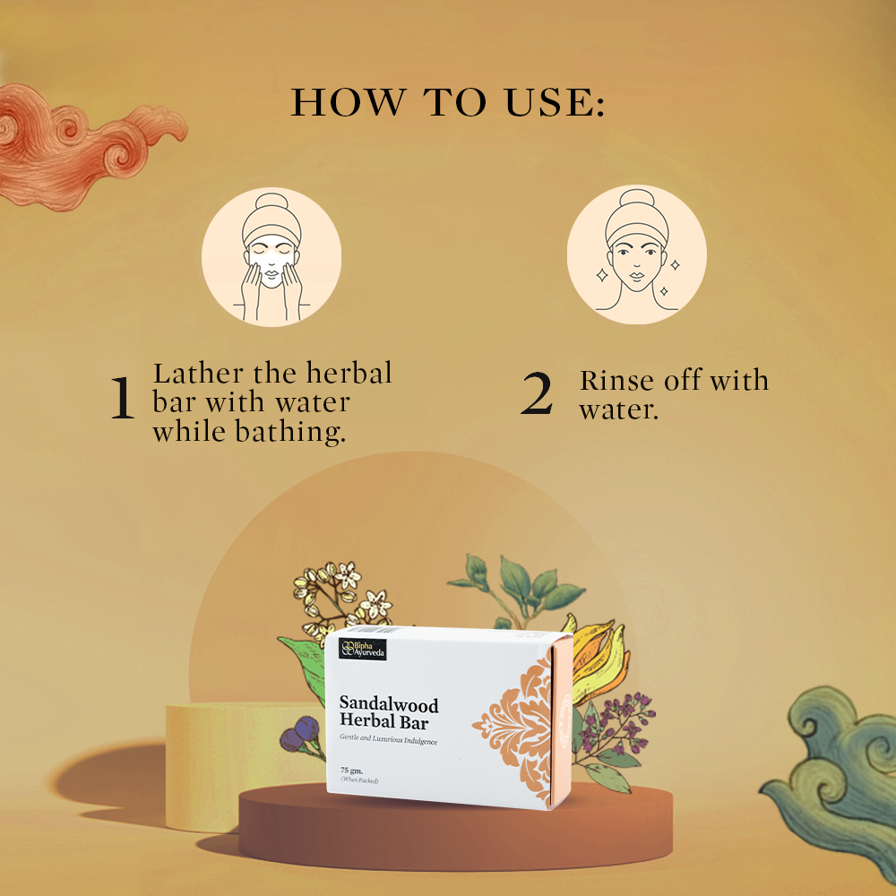 Sandalwood Herbal Bar - Gentle and Luxurious Indulgence