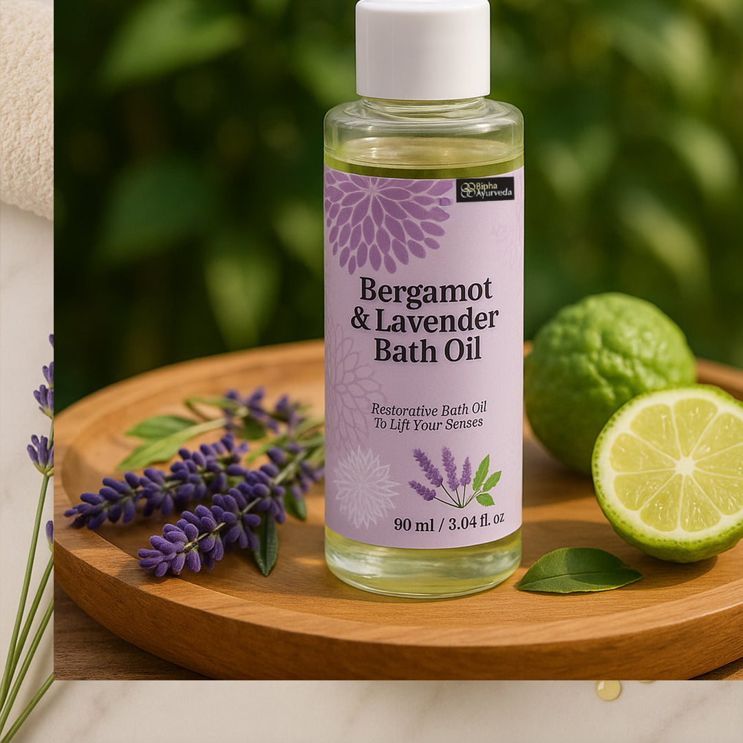 Rejuvenate Your Senses with Bergamot & Lavender Bath Oil | Bipha Ayurveda
