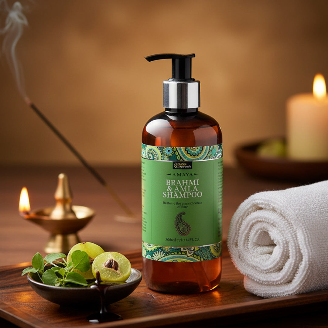 Brahmi Amla Shampoo: An Ayurvedic Answer for Healthy, Strong, and Shiny Hair