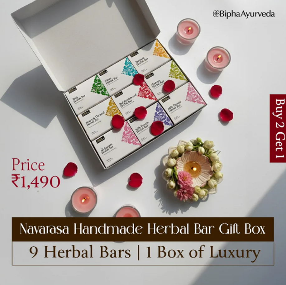 Navarasa Herbal Soap Gift Pack: Pure Ayurvedic Bathing Experience