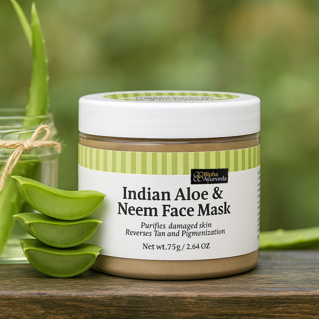 Aloe Neem Face Pack for Acne & Tan | Bipha Ayurveda