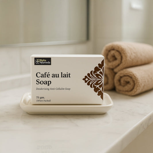 Cafe Au-Lait Soap: The Perfect Blend of Coffee, Milk & Herbal Care for Your Skin