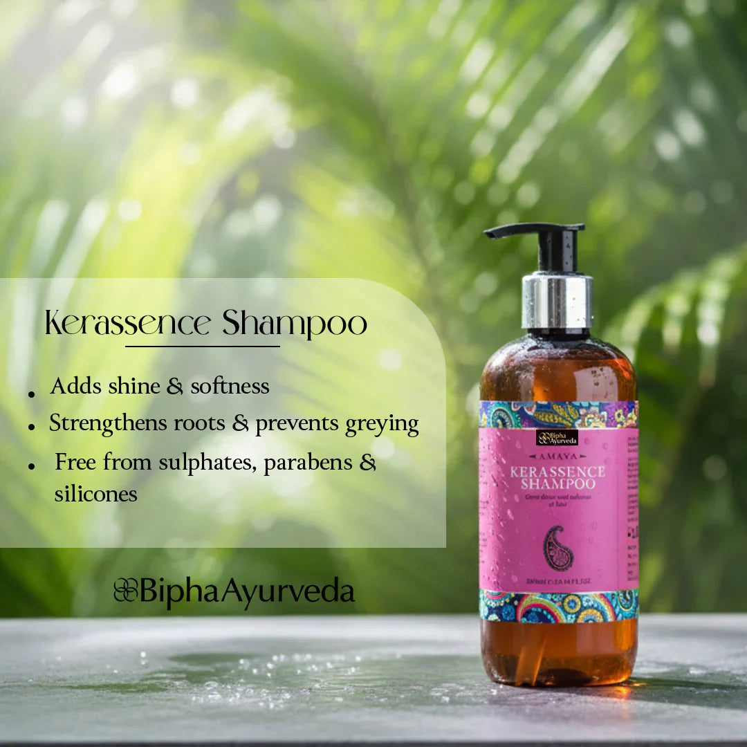 Kerassence Shampoo: Ayurvedic Care for Strong, Shiny Hair