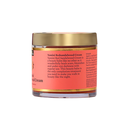 Yamini Redsandalwood Night Cream for Flawless Youthful Skin enriched with Natural Butters, Essential oils and Pure Active Herbs - 35gm