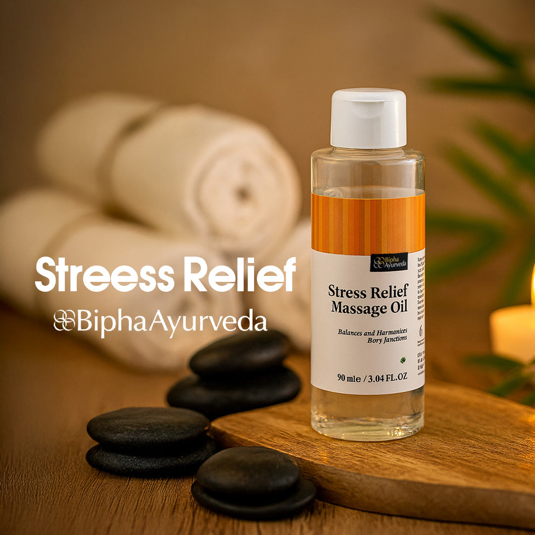 Stress Relief Massage Oil 90 ML - Balances and Harmonizes Bodily Functions
