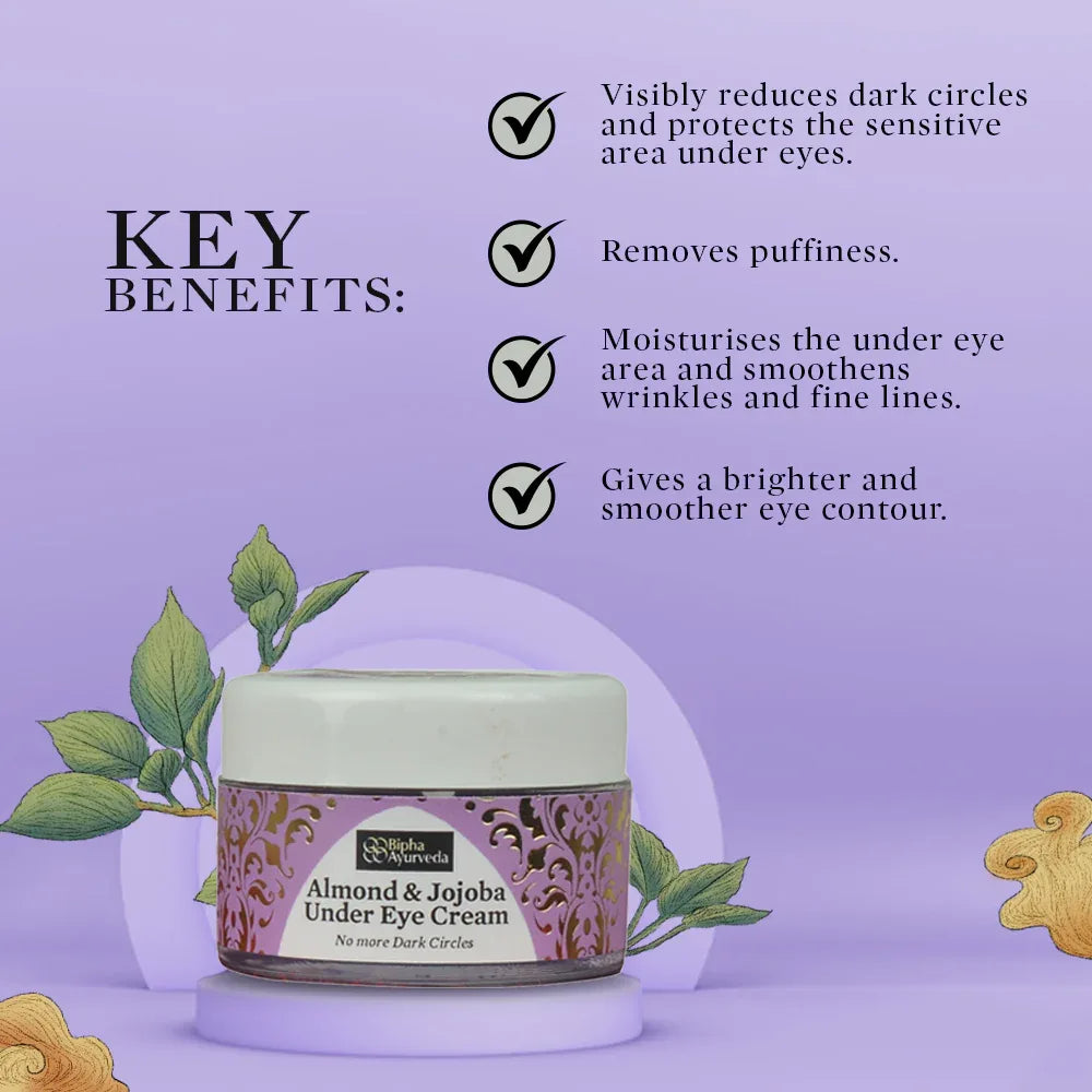 Almond & Jojoba Under Eye Cream No more Dark Circles 10 gm