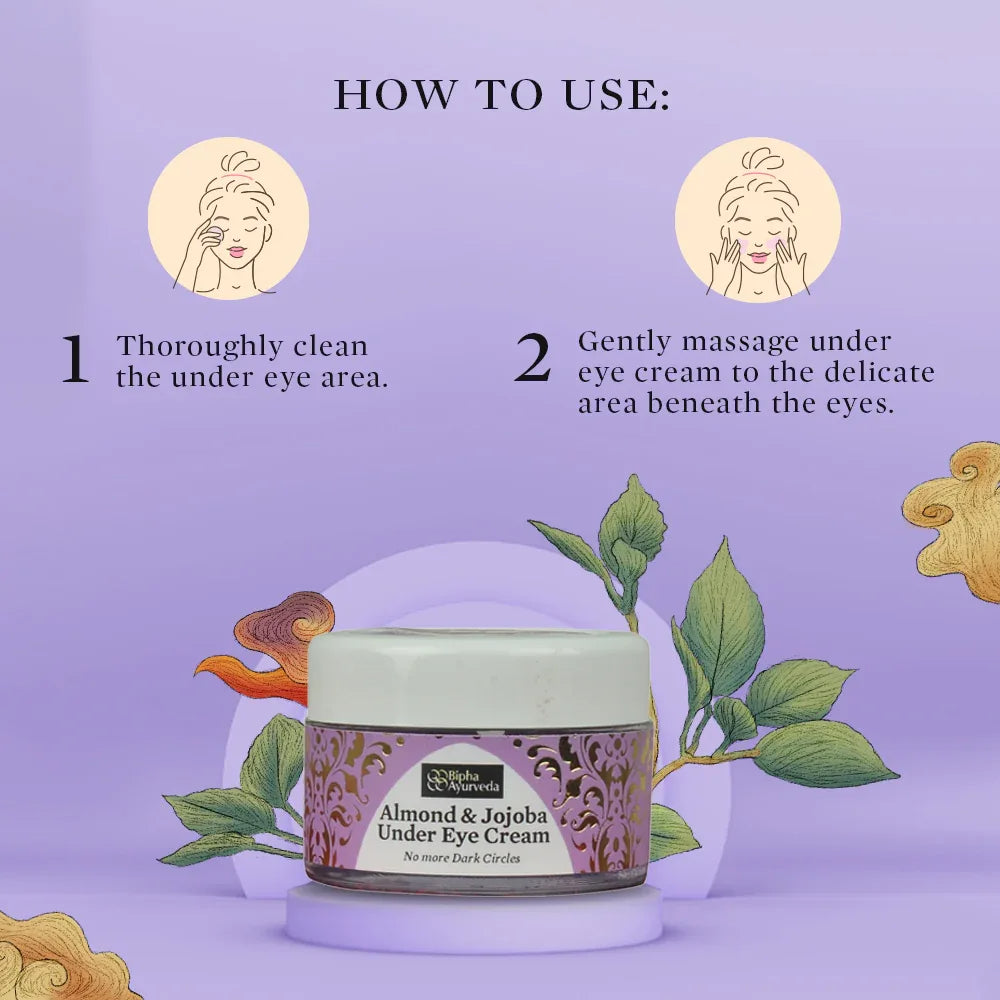 Almond & Jojoba Under Eye Cream No more Dark Circles 10 gm
