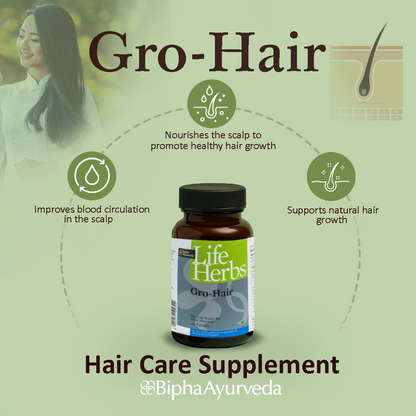 Gro-Hair Tablet Supplement for Healthy Strong Hair