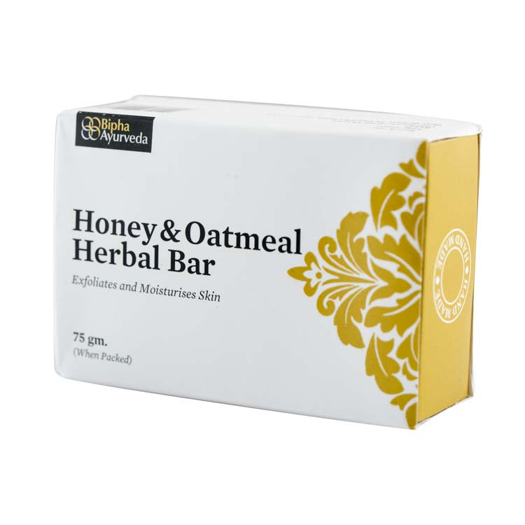 Honey and Oatmeal Herbal Bar - Exfoliates and Moisturises Skin