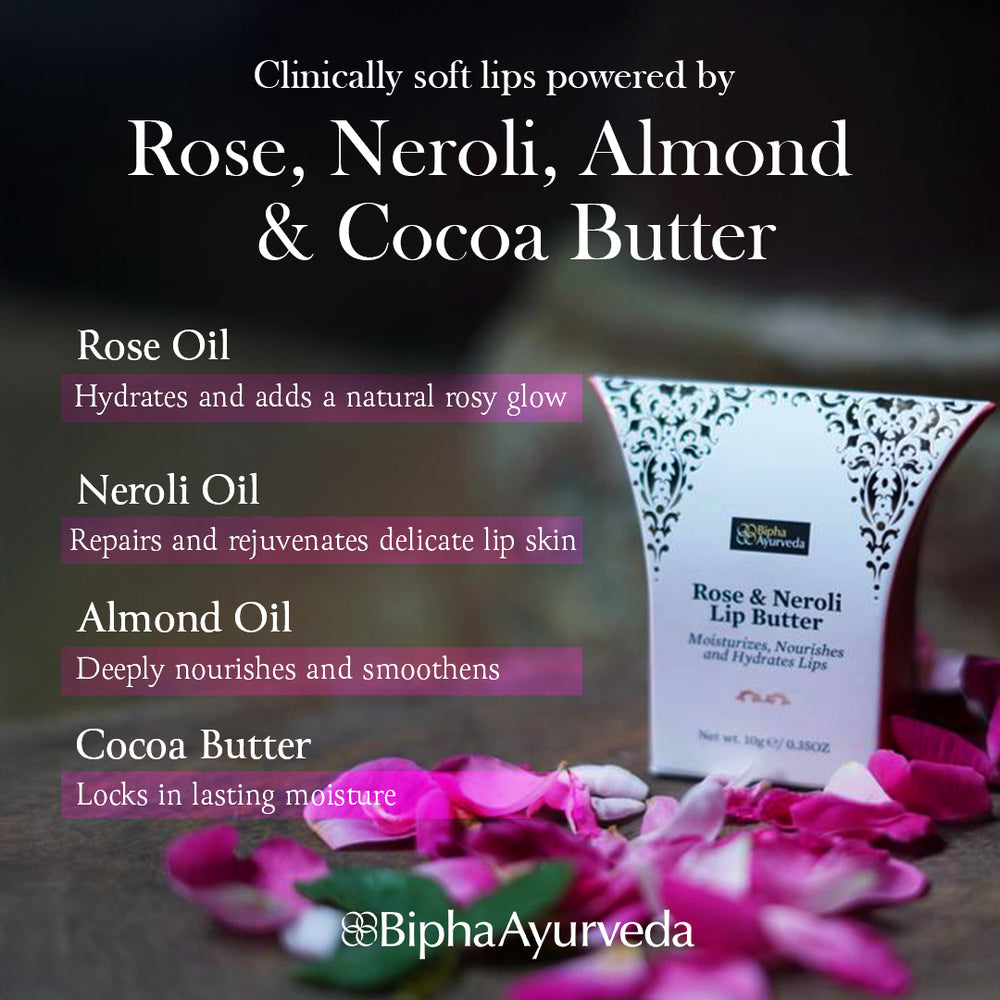 Rose & Neroli Lip Butter - Moisturizes, Nourishes and Hydrates Lips 10 gm - image 2