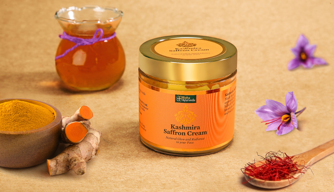Kashmira Saffron Night Cream for Radiant and Glowing Skin made from Pure Saffron Essence - 75gm