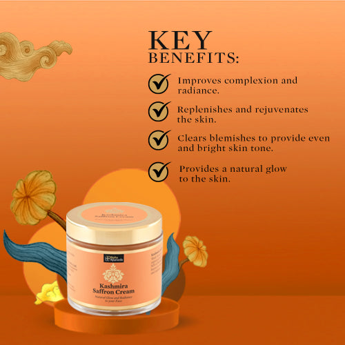 Kashmira Saffron Night Cream for Radiant and Glowing Skin made from Pure Saffron Essence - 35gm