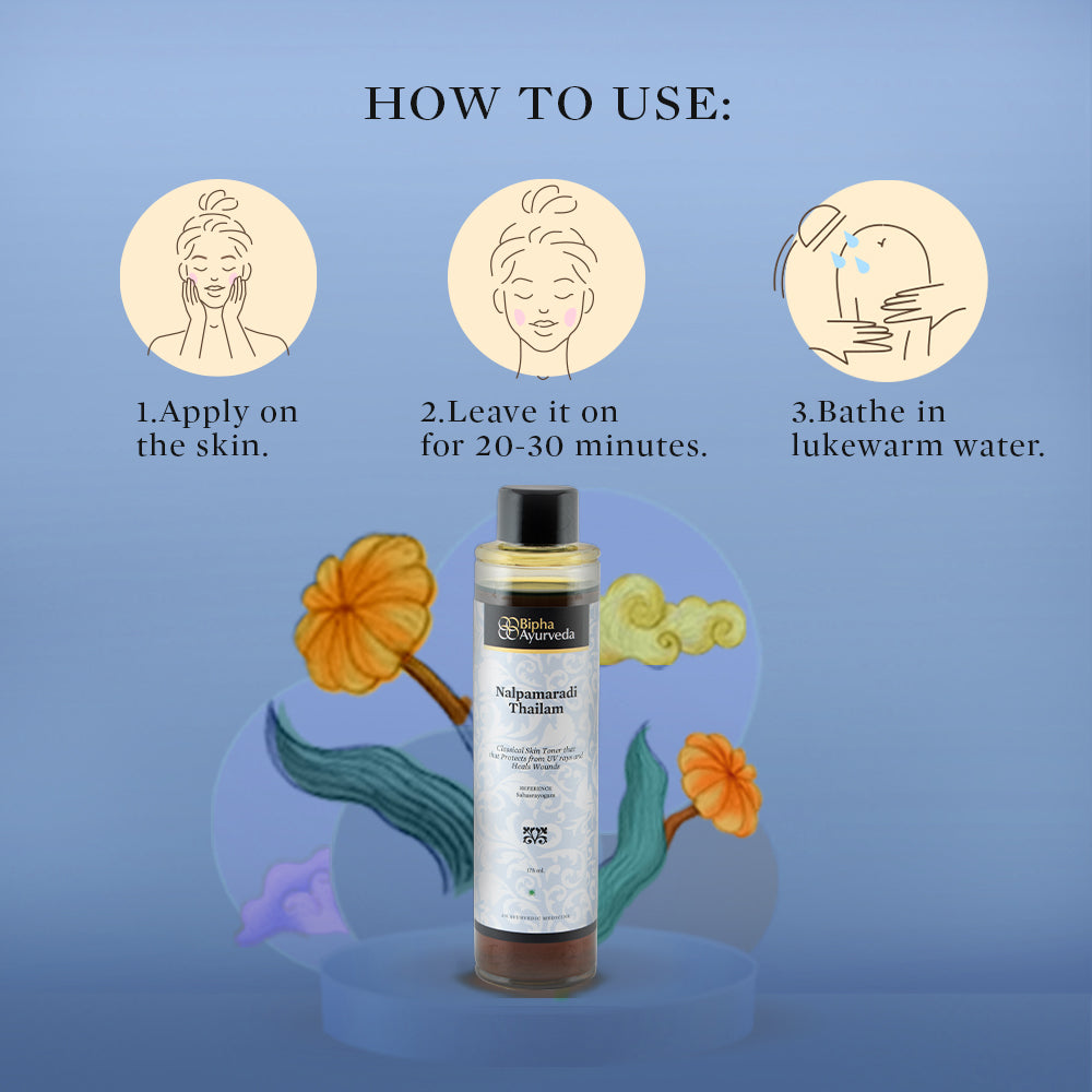 Nalpamaradi Thailam - Heritage Ayurveda Oil for Skin Toning - 175 ml