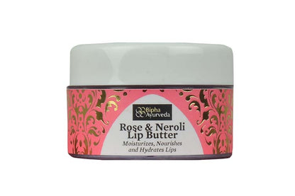 Rose & Neroli Lip Butter - Moisturizes, Nourishes and Hydrates Lips 10 gm