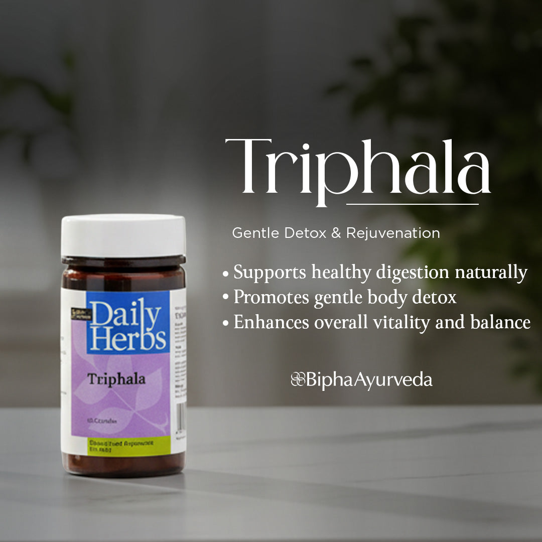 Triphala Tablets -Pure Triphala standarised extract Veg Capsule for Gastro intestinal health ,  Constipation , IBS,Gastric issues