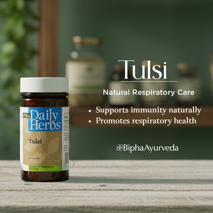 Tulsi- Purifying Tulsi Extract 60 Veg Capsule Protective & Detoxifier ,Immune booster, Respiratory health Wellness herb for Body & Mind