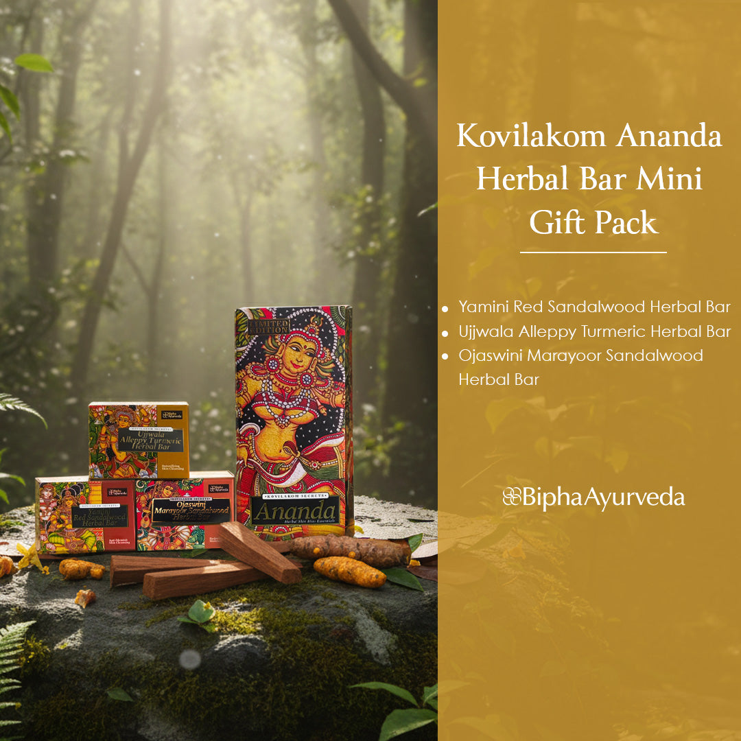 Ananda herbal bar mini gift pack with three bar cartons and goddess label