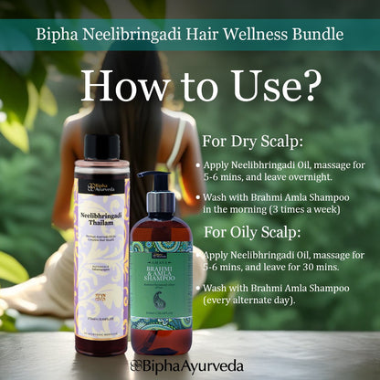 Neelibringadi Hair Wellness Bundle –  Care for Strong, Healthy Hair 2 Products