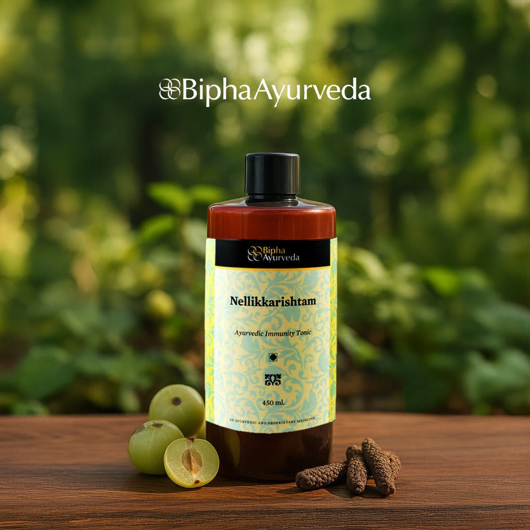 Nellikarishtam (Amla Arishtam) - Immunity Modulator Rich in Natural Vitamin C made from Indian Gooseberries (450 ml)