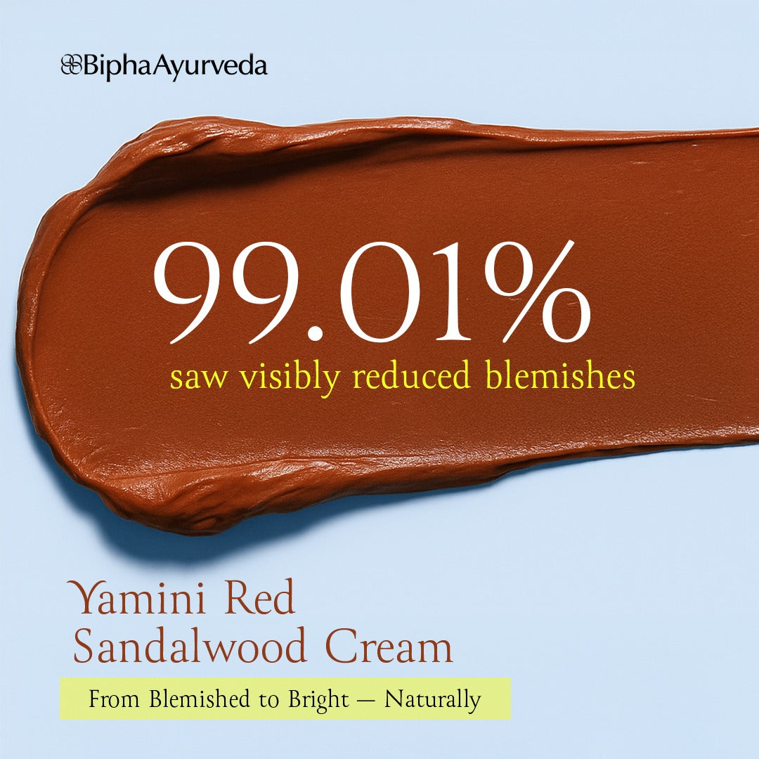 Yamini Redsandalwood Night Cream for Flawless Youthful Skin enriched with Natural Butters, Essential oils and Pure Active Herbs - 35gm