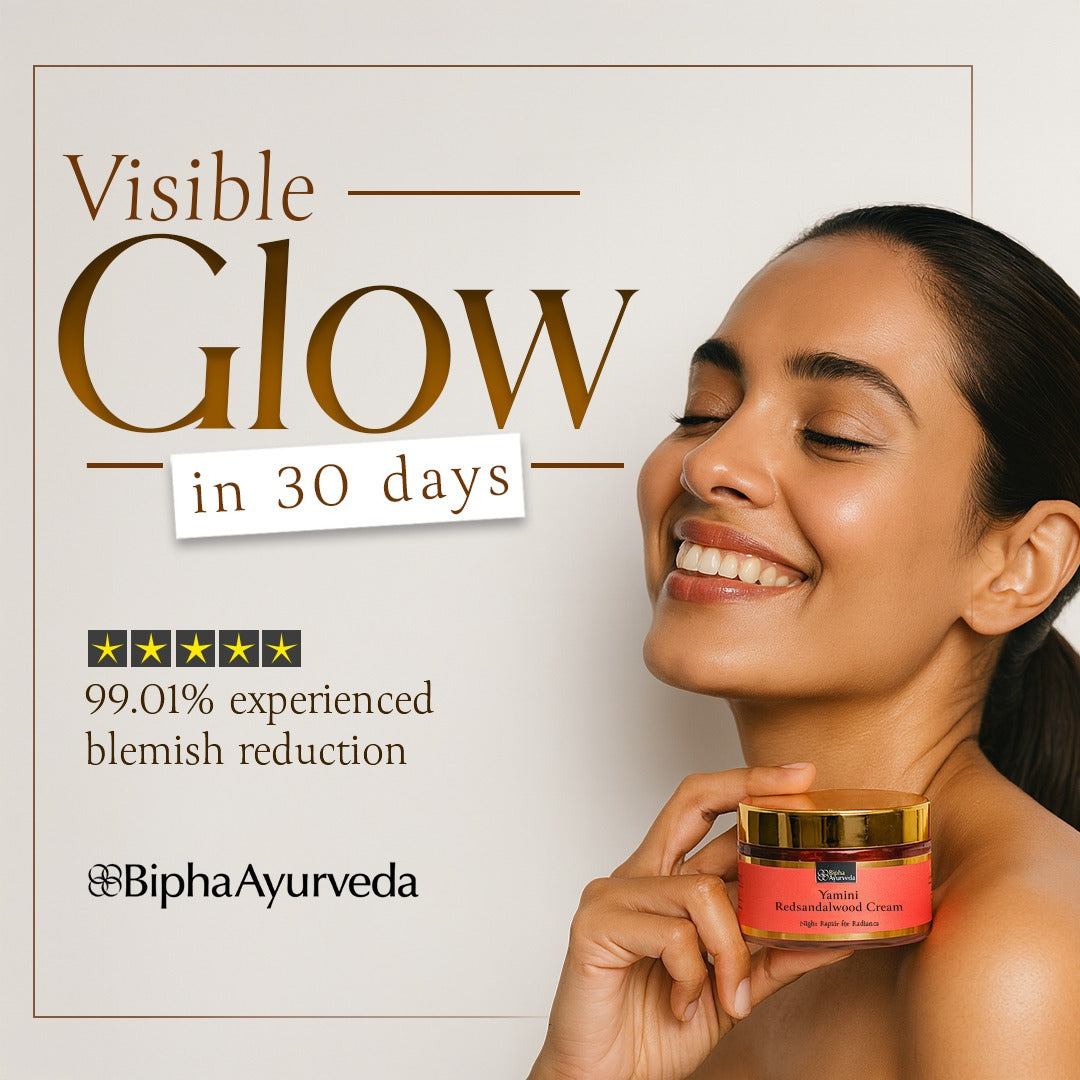 Yamini Redsandalwood Night Cream for Flawless Youthful Skin enriched with Natural Butters, Essential oils and Pure Active Herbs - 75gm