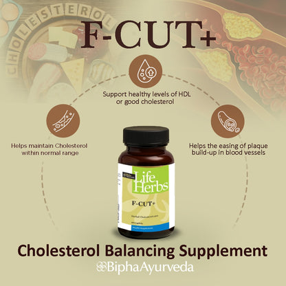 F-CUT+  Herbal Support Supplement for Healthy Cholesterol