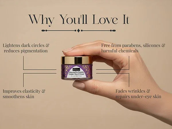 Almond & Jojoba Under Eye Cream No more Dark Circles 10 gm