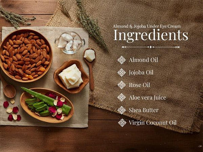 Almond & Jojoba Under Eye Cream No more Dark Circles 10 gm