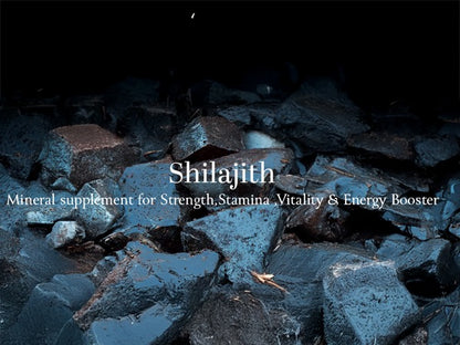 Shilajith -Pure Himalayan Shilajith extract Veg Capsule- Mineral supplement for Strength,Stamina ,Vitality & Energy Booster-60 Capsules