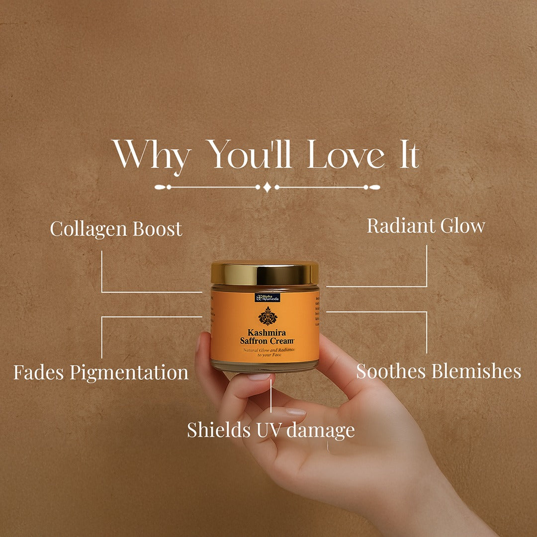 Kashmira Saffron Night Cream for Radiant and Glowing Skin made from Pure Saffron Essence