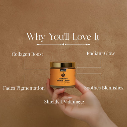 Kashmira Saffron Night Cream for Radiant and Glowing Skin made from Pure Saffron Essence