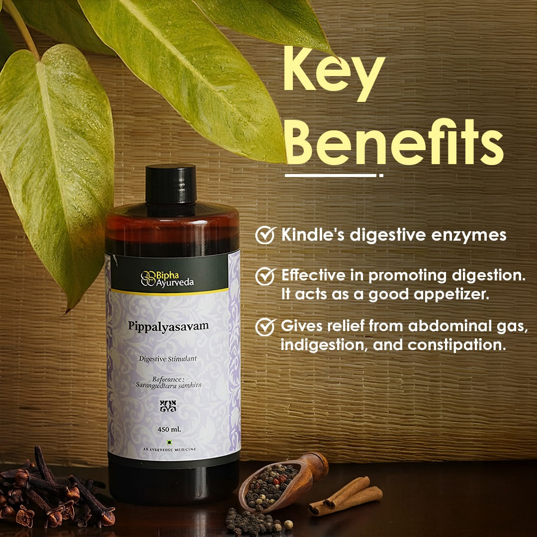 Pippalyasavam - An Ayurveda digestive stimulant and appetizer 450 ml