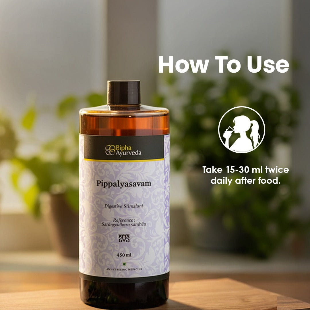 Pippalyasavam - An Ayurveda digestive stimulant and appetizer 450 ml